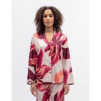 Cyberjammies Cotton Modal Floral Print Pyjama Top Pink Mix