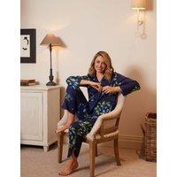 Cyberjammies Cotton Modal Jersey Printed Pyjama Bottoms Navy Mix
