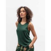 Cyberjammies Jersey Pyjama Vest Dark Green
