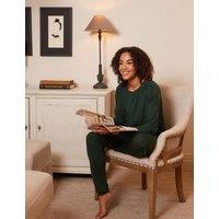 Cyberjammies Modal Rich Jersey Pyjama Bottoms Dark Green