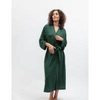 Cyberjammies Jersey Tie Dressing Gown Dark Green