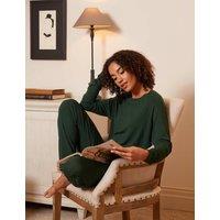 Cyberjammies Modal Rich Jersey Pyjama Top Dark Green