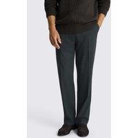 MOSS Relaxed Fit Flannel Stretch Suit Trousers Charcoal