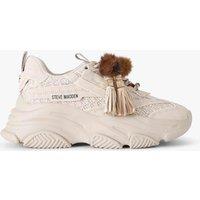 Steve Madden Possession Suede Trainers White