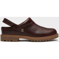 Timberland Convertible Backstrap Leather Clog Mules Burgundy