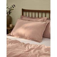 YARD Pure Cotton Hebden Washed Pillowcase Pink