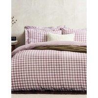 YARD Washed Cotton Barton Gingham Bedding Set White Mix