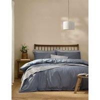 YARD Pure Cotton Percale Hebden Bedding Set Denim