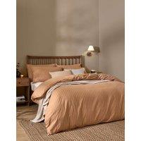 YARD Pure Cotton Percale Linear Stripe Bedding Set Orange Mix