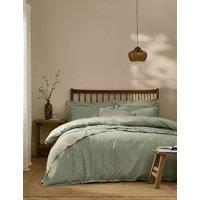 YARD Pure Cotton Percale Hebden Bedding Set Green