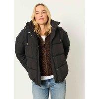 FatFace Puffer Jacket Black