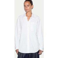 Jigsaw Pure Cotton Oversized Collared Shirt White