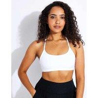Beyond Yoga Spacedye Slim Racer Back Sports Bra White