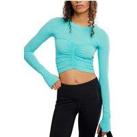 FP Movement Tempo Ruched Crop Top Bright Blue