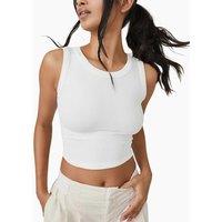 FP Movement Free Throw Rib Crop Vest Top White