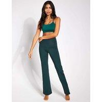 Girlfriend Collective Compressive Flared Leggings Dark Green