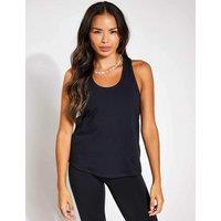 Girlfriend Collective Reset Relaxed Vest Top Black