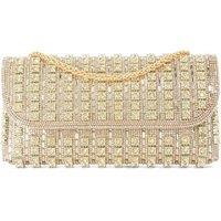 Dune London Diamant Clutch Bag Gold