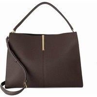 Dune London Leather Grab Bag Dark Brown