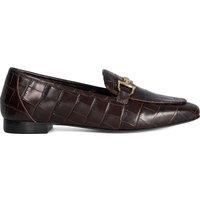 Dune London Wide Fit Slip On Loafers Brown