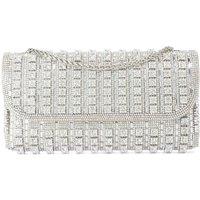 Dune London Diamant Clutch Bag Silver