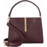 Dune London Leather Small Smart Grab Bag Burgundy