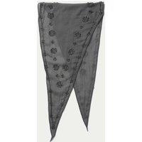 Per Una Embroidered Scarf Grey Grey