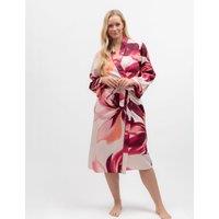 Cyberjammies Cotton Modal Floral Dressing Gown Pink Mix