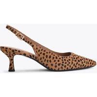 Kurt Geiger Animal Print Kitten Heel Slingback Shoes Multi