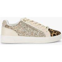Kurt Geiger Animal Print Trainers White
