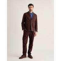 Seasalt Cornwall Linen Rich Revere Jacket Dark Brown