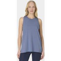 Sweaty Betty Soft Flow Studio Yoga Longline Vest Top Blue Denim