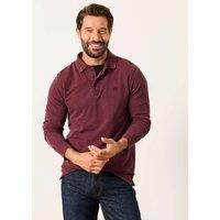 FatFace Pure Cotton Pique Polo Shirt Plum