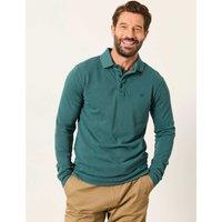 FatFace Pure Cotton Pique Polo Shirt Teal
