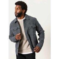 FatFace Pure Cotton Overshirt Dark Grey