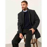 FatFace Wool Blend Overcoat Grey