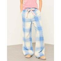 FatFace Pure Cotton Check Pyjama Bottoms Blue Mix