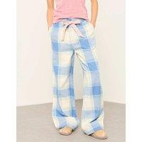FatFace Pure Cotton Check Pyjama Bottoms Blue Mix