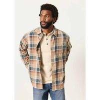 FatFace Pure Cotton Check Shirt Natural Mix