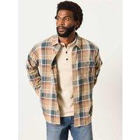 FatFace Pure Cotton Check Shirt Natural Mix