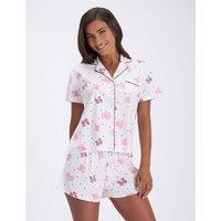 Boux Avenue Fleece Bow Shortie Set in a Bag Ivory Mix