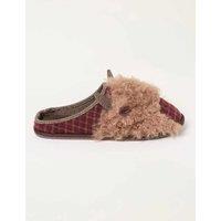 FatFace Highland Cow Novelty Mule Slippers Brown Mix
