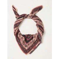 FatFace Woven Floral Square Scarf Black Mix