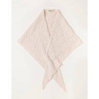 FatFace Knitted Triangle Scarf Ivory
