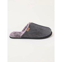 FatFace Herringbone Mule Slippers Blue Mix