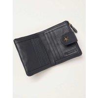 FatFace Leather Purse Navy