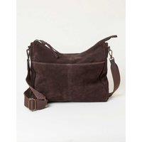 FatFace Suede Cross Body Bag Chocolate