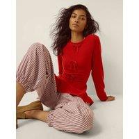 Monsoon Peplum Jumper with Wool Red