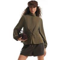 River Island Funnel Neck Jacket Khaki