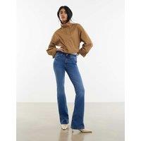 River Island Mid Rise Flared Jeans Denim
